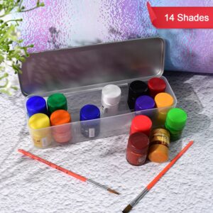 Camel Poster Colours – 14 Shades Student Set in Metal Box (10 ml Each)