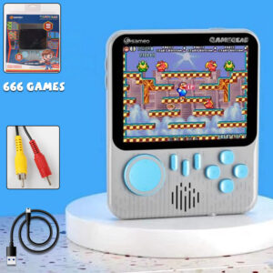 Sameo GameGear Retro Handheld Console with 666 Built-in Games with USB Rechargeable Battery