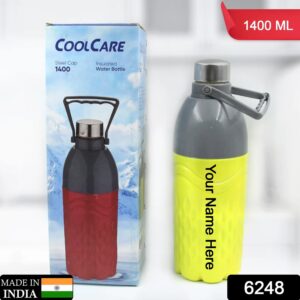 Custom Plastic Sports Insulated Water Bottle for Fridge, Office, School & Gym
