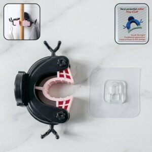 Powerful Antler Style Wall Mounted Mop & Broom Holder (1 Pc)
