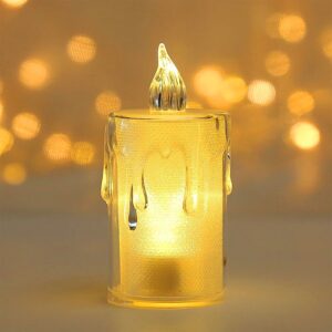 Simple Candles for Home Decoration, Crystal Candle Lights, Diwali