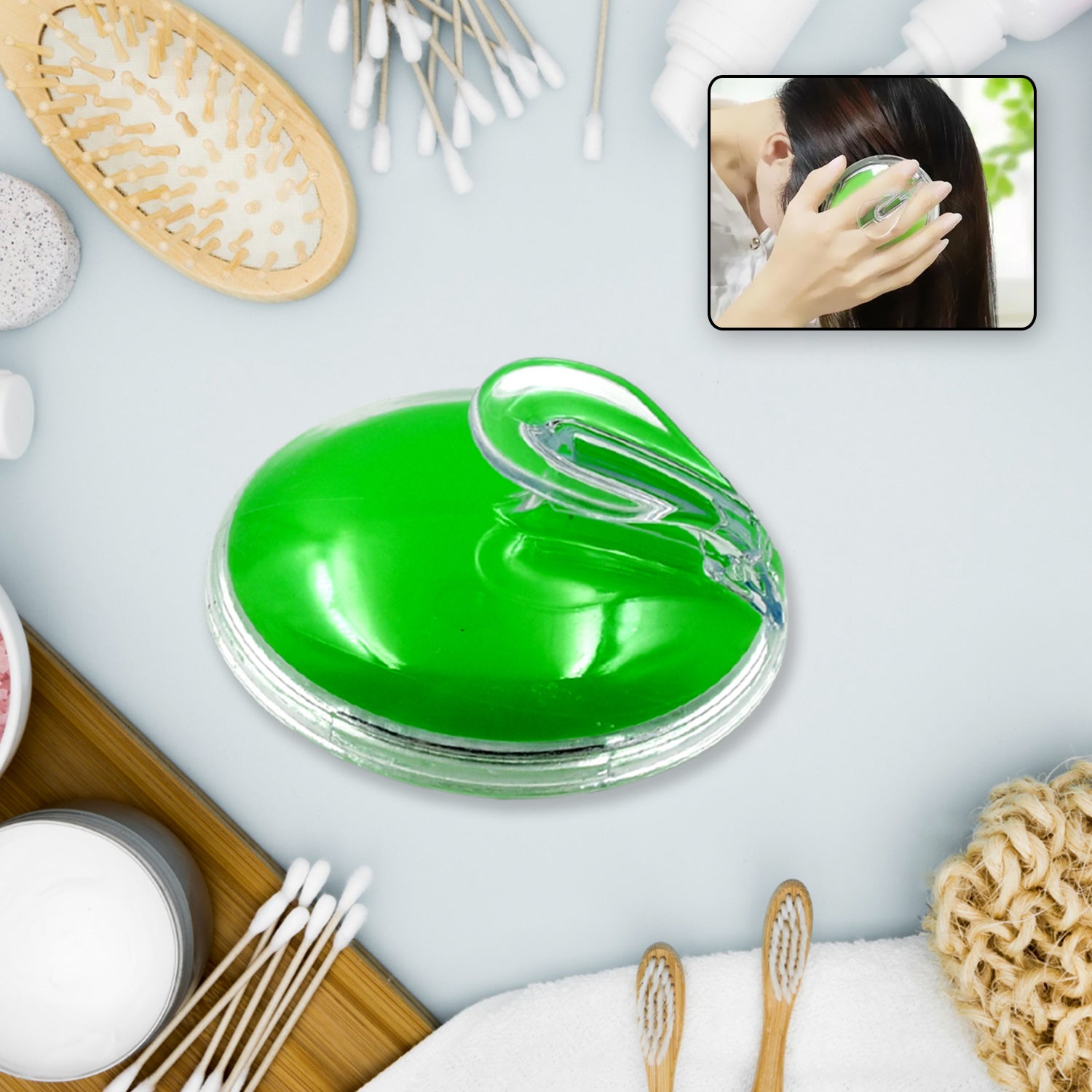 Silicone Head Massager – Unisex Head Massage Tool for Home or Office Use