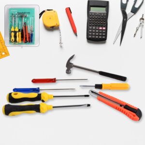 7-Pcs Hand Tool Kit with Magnetic Wristband for Screws & Bolts