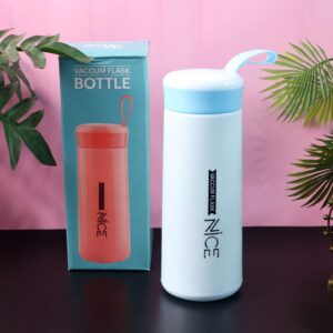 Plastic Flask Water Bottle - (Color Blue / 1 Pc / 400ML)