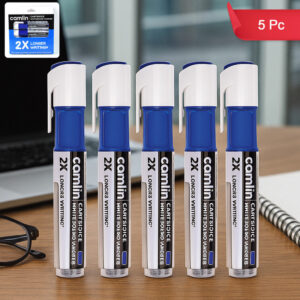 Camlin Cartridge Whiteboard Marker – Blue Refillable Long-Lasting Markers (5 Pc)