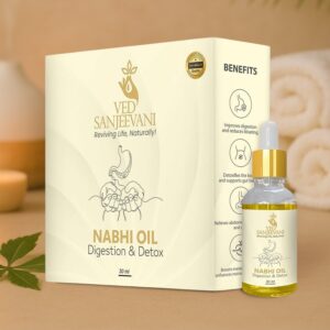 Ved Sanjeevani 30ML Ayurvedic Nabhi Oil for Digestion & Detox (30ML / 1 Pc)