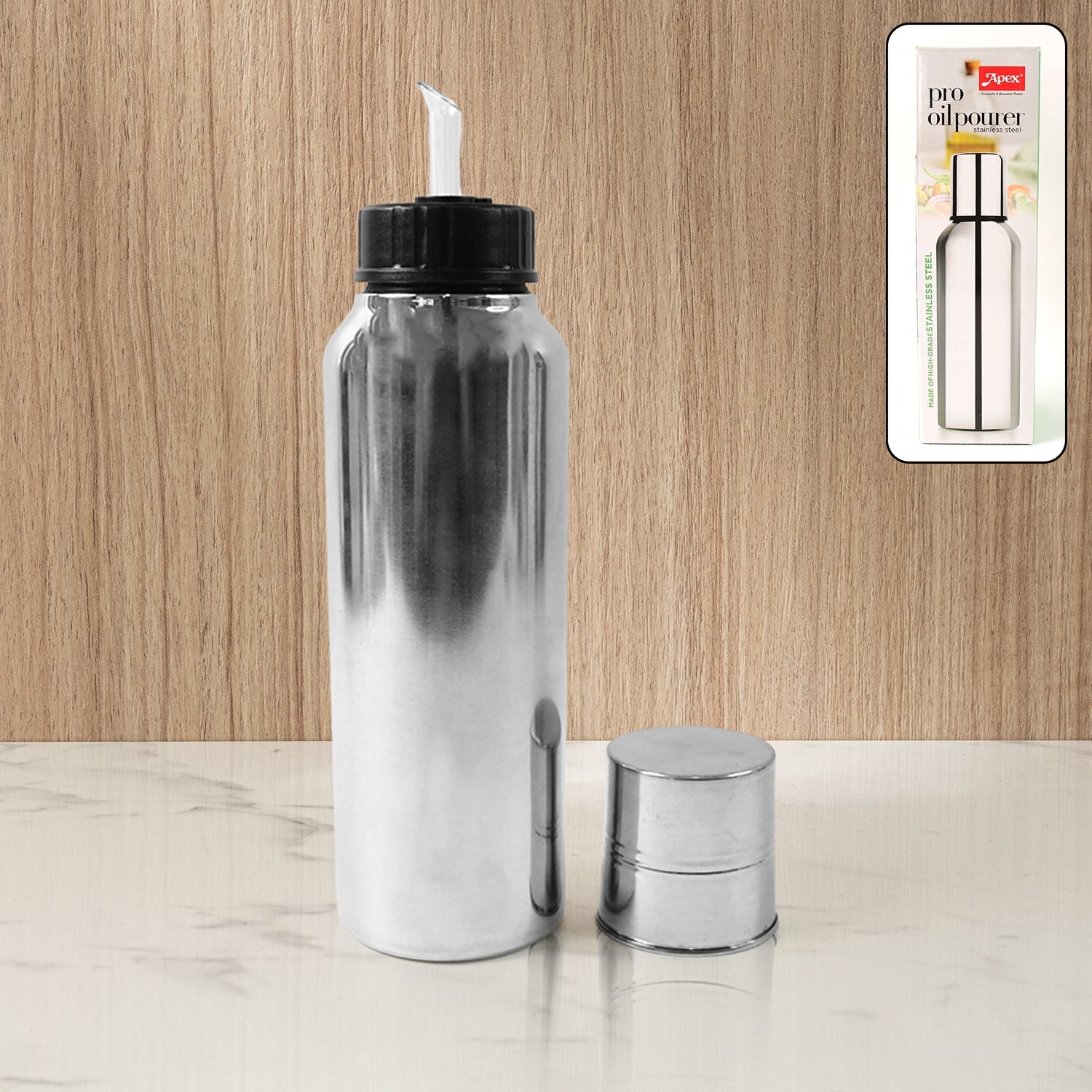 Customize Apex Pro Stainless Steel Oil Pourer – 750ml (1 Pc)