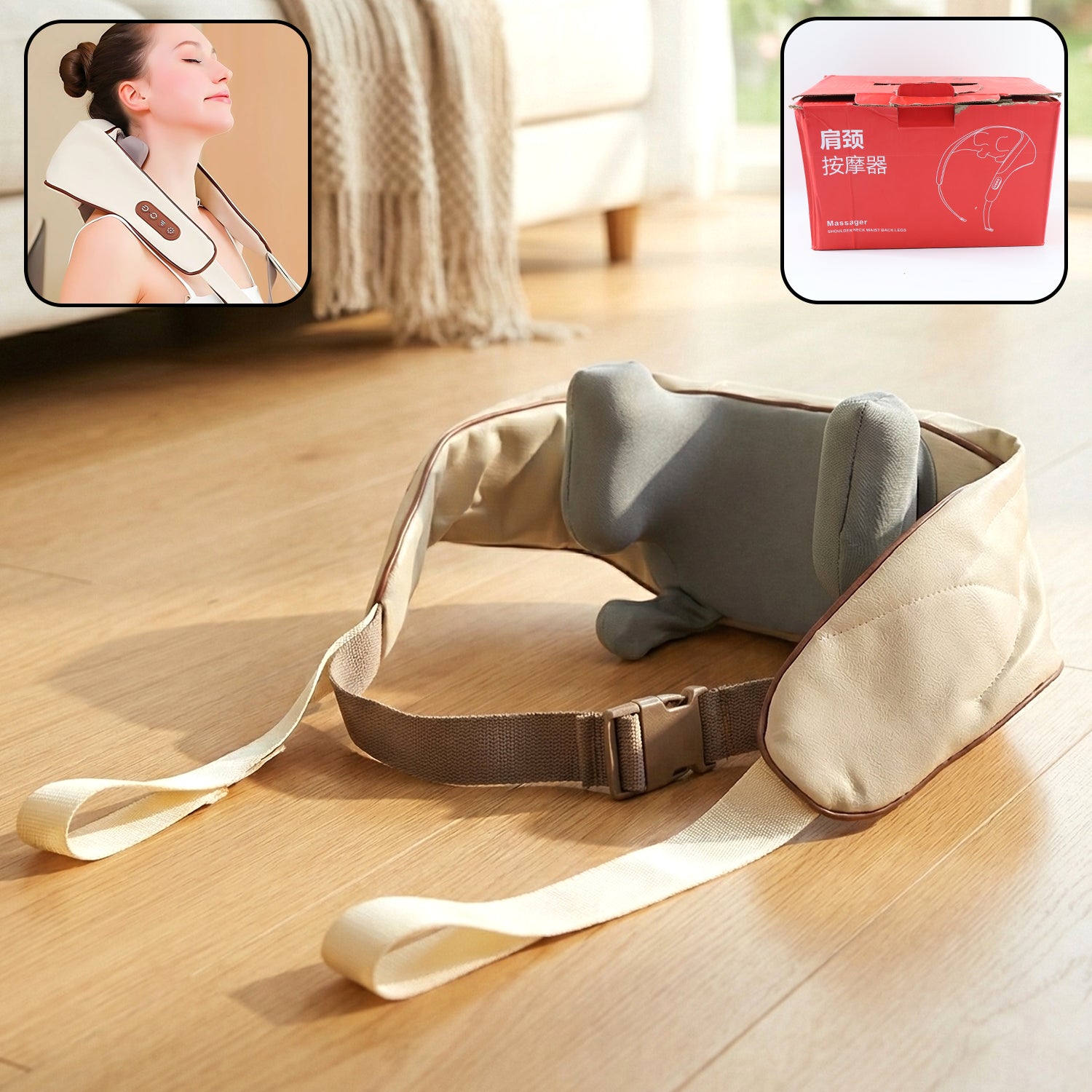 Adjustable Neck & Shoulder Massager Medium Belt (1 Pc)