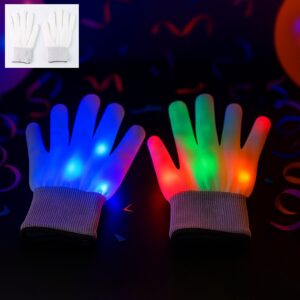 Dynamic Multi-Color Led Light-Up Glow Gloves (1 Pair)