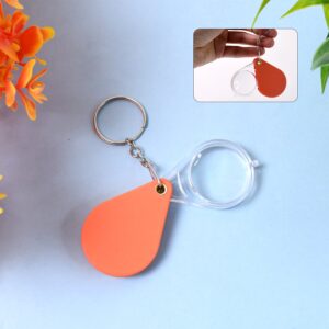 Folding Magnifier, Portable Mini Magnifier Keychain (1 Pc)