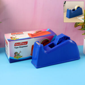 Officemate Tape Dispenser – Blue Colour Heavy Base Desk Tape Cutter