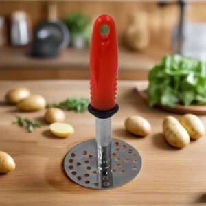High Grade Stainless Steel Potato Pav Bhaji Masher with Plastic Handle (1 Pc)