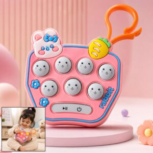 Cute Cartoon Music Push Button Toy Keychain with Sound (1 Pc, Mix Design)