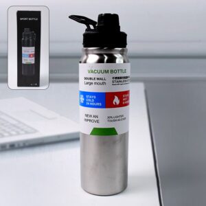Customize Stainless Steel Double Wall Vacuum-Insulated Drink Water Bottle (600 ML Approx)