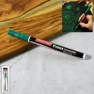 Officemate Paint Marker – Green Colour Extra Fine Plastic Nib