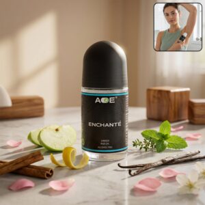 AOE Premium Long Lasting Unisex Roll-On Deodorant Body Fragrance (1 Pc, 50 ML / Blue)