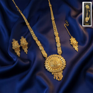 Golden Radiance Round Mandala Necklace Set – Trending Festive & Bridal Jewellery