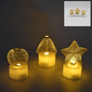Flameless and Smokeless Decorative Candles (3 Pc Set)