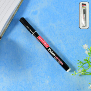 Officemate Paint Marker – Black Colour Extra Fine Plastic Nib