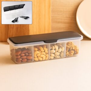 Kitchen Multipurpose Air-tight 4 Sections Storage Containers / Masala Box (1 Set)