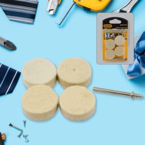 Rotary Tool Accessory Wool Felt Polishing Pad Felt (4 Pcs Set)