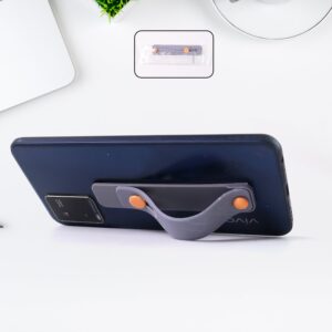 Dark Grey Phone Loop Finger Holder, Phone Grip Straps Silicone Phone Finger (1 Pc)