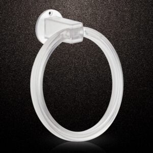 Unbreakable ABS Round Towel Ring Wall Mounted Stand / Holder (1 Pc)