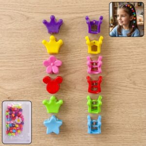 Colorful Mini Hair Claw Clips Set (1 Set)