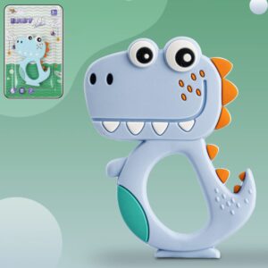 Silicone Dinosaur Teether for Baby (1 Pc / Mix Design & Color)