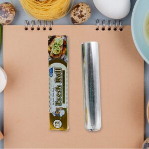 Premium Food Grade Aluminum Foil Roll Heavy Duty Thick Foil for Baking 72 Mtr 1 Pc