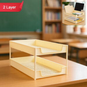Officemate 2-Layer Executive Document Tray Premium File Organizer for Office Home