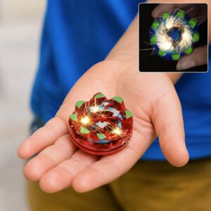 Fireworks Spark Effect Spinning Battle Top Toy (1 Pc)