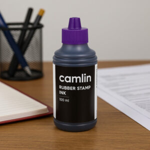 Camlin Rubber Stamp Ink – Violet Colour, 100 ml