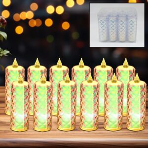Festive Lighting for Any Occasion: 12 Pack LED Tealight Candles, Diwali