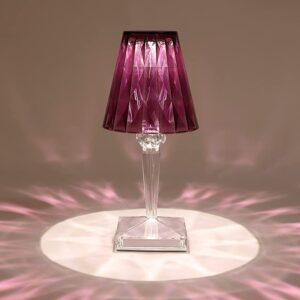 Crystal Diamond LED Table Lamp with 16 Colors – Bedroom Decor