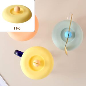 Cup/Mug Lid Dust Proof Silicone Rubber Airtight Seal (Lid Only, 1 Pc)