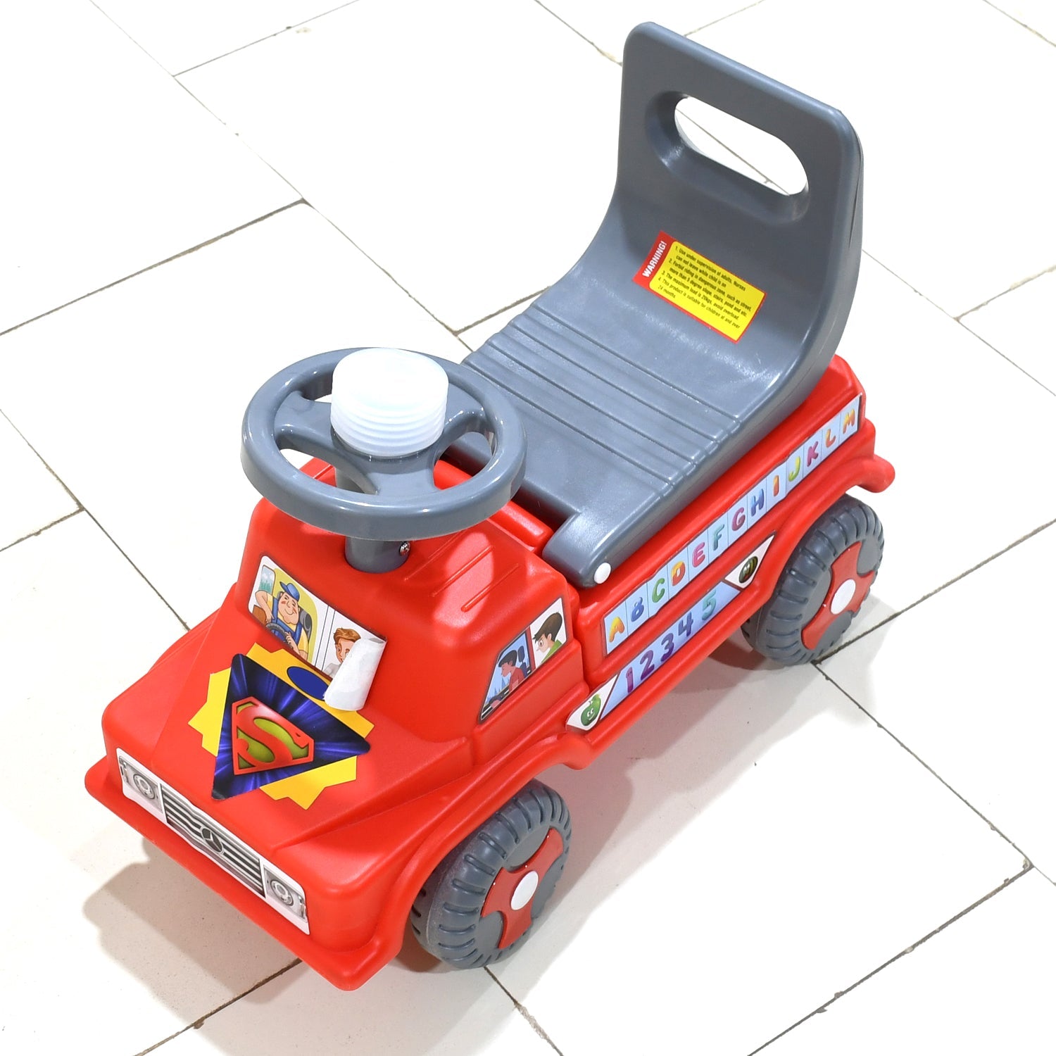 Kids Baby Ride-On Push Car with Musical Horn & Backrest – Perfect Toy for Toddlers