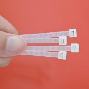 10Inch Nylon Self Locking Cable Ties, Heavy Duty Zip Wire Tie. Pack 100 - Black