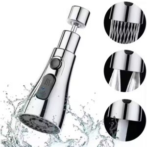 Kitchen Faucet 3-Function Pull Down Sink Sprayer (1 Pc)