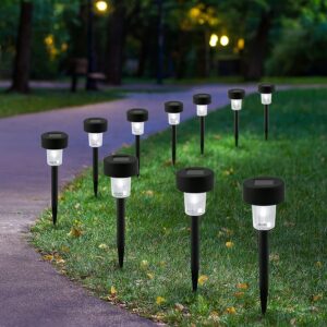 Solar Powered Garden Pathway Lights (10 Pc / Set)