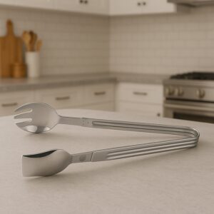 Stainless Steel Multipurpose Serving Tong – 2-in-1 Pasta & Salad Tong (1 Pc)