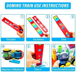 Transparent Funny Train Engine Block Set – 60-Piece Music & Lights