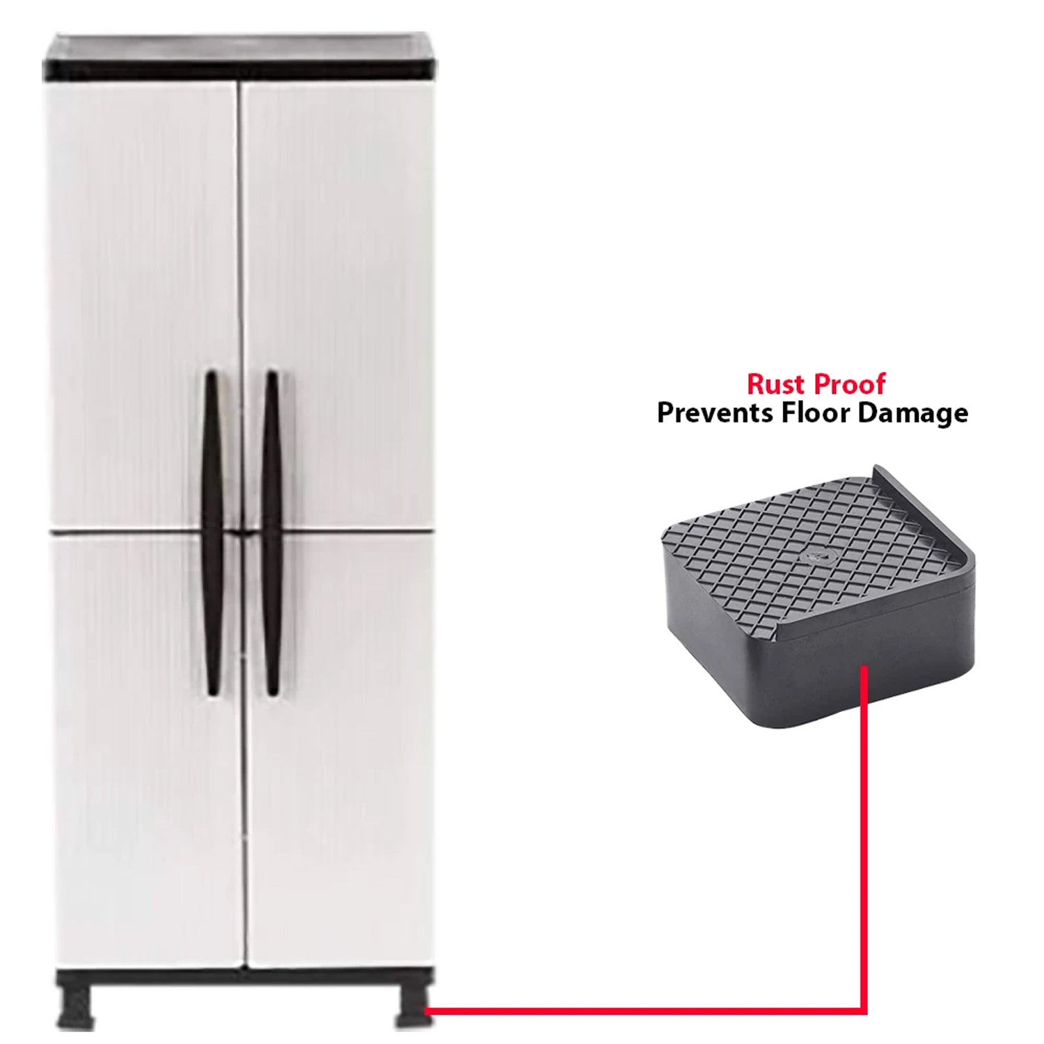 Multipurpose Heavy Duty Cupboard / Refrigerator / Sofa Base Stand - Set of 4 Pcs