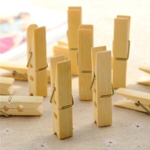 Wooden Heavy Clips – Clothespins, Craft Clips for Arts & Crafts (20 Pieces)