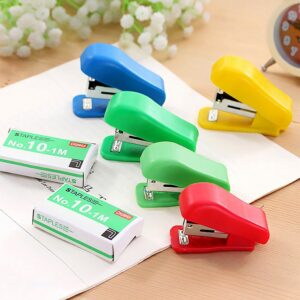 Mini Stapler Set Staples – Assorted Colors | No.10 Staplers with Pins (20 pcs Set)