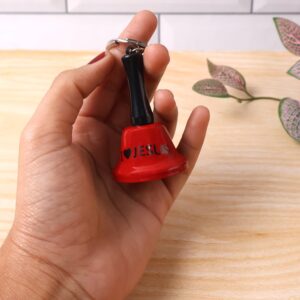 Mini Hand Bell with Keychain Metal Bell – Fun Bar Decor, Gifting & Party Accessory (1 Pc)