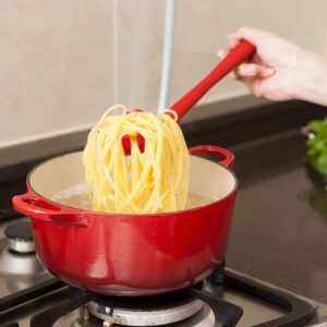 Pasta Fork Silicone Cookware Spaghetti Strainer Server Spoon