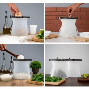 Silicone Food Storage Bags - Set of 3 Keepers for Fruits, Vegetables, Snacks