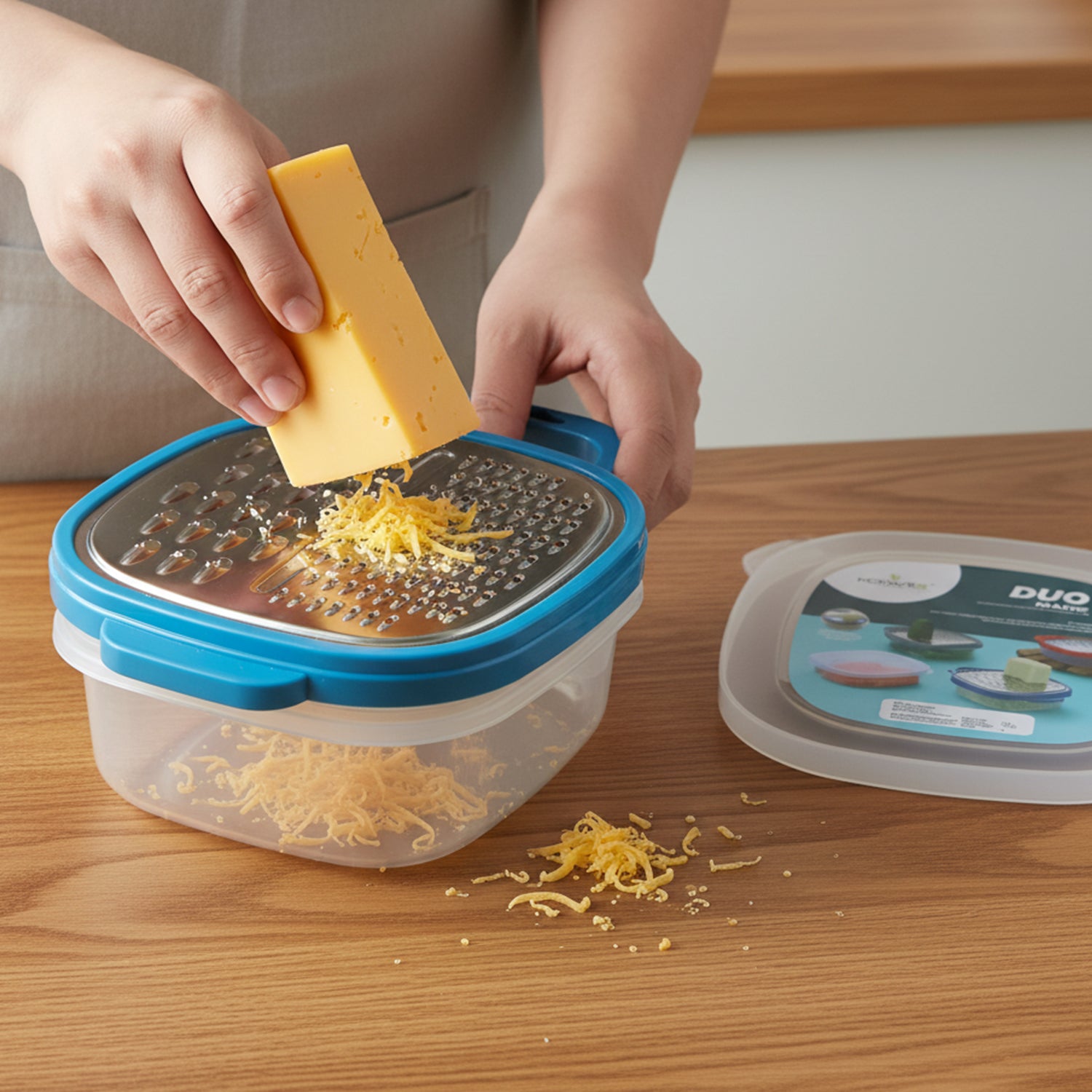 Konvex Duo Grater with Container and Lid (1 Pc)