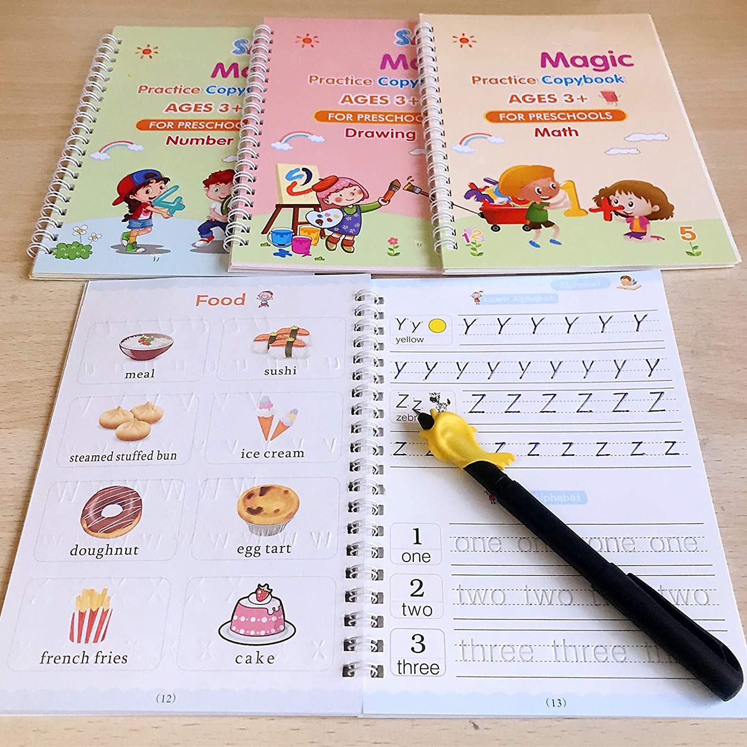 4 Pc Magic Copybook used by kids, children’s and even adults also to write